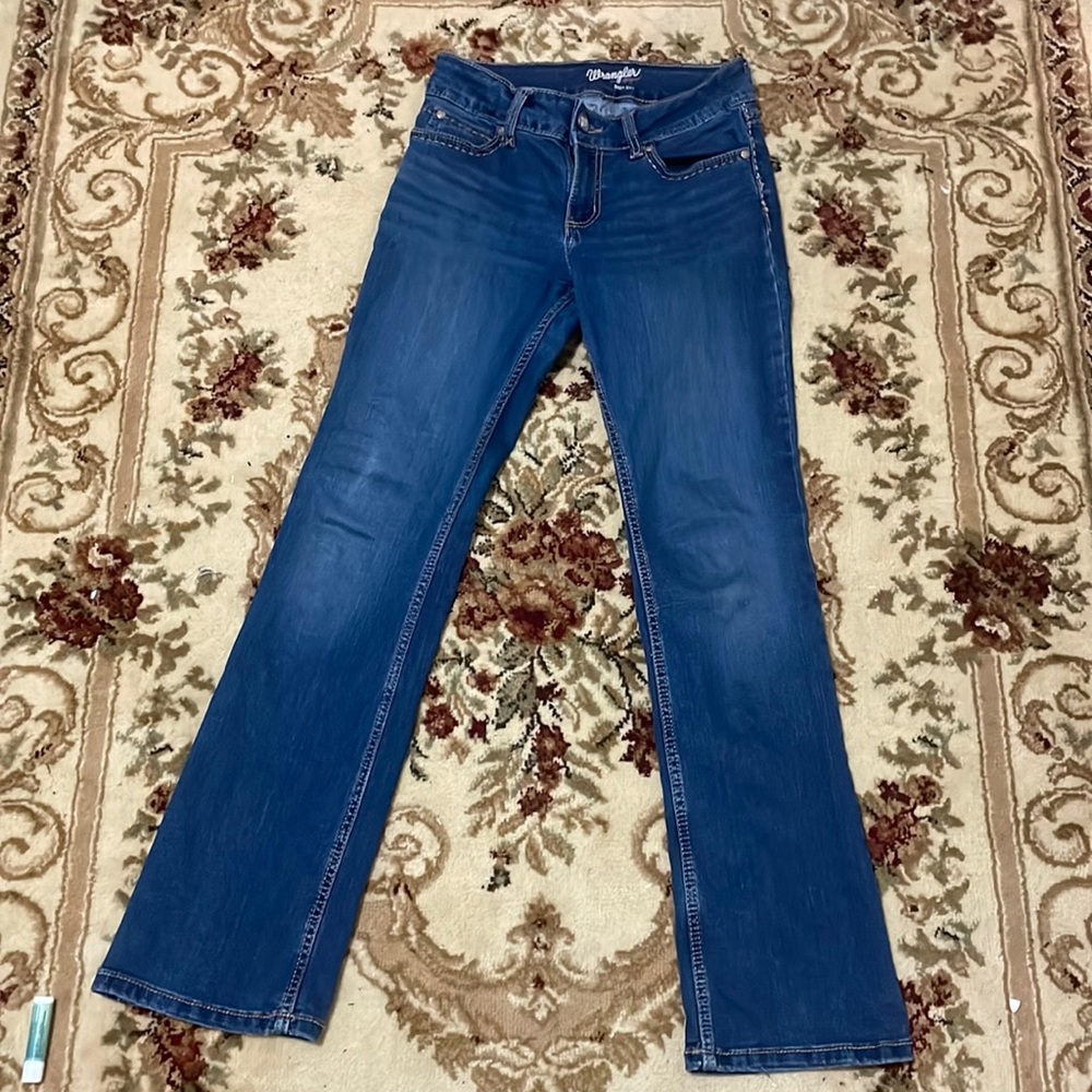 Wrangler boot cut jeans size 3/4